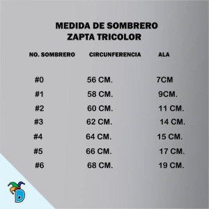 Sombrero Zapata Tricolor